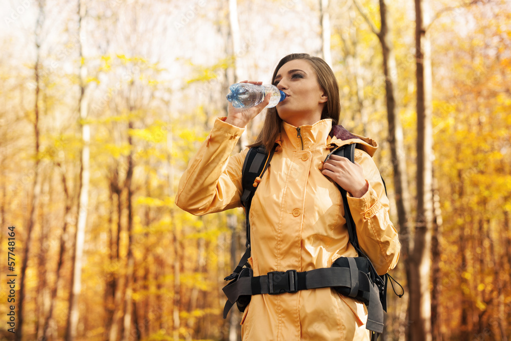 Time to break and drinking water Time to break and drinking water