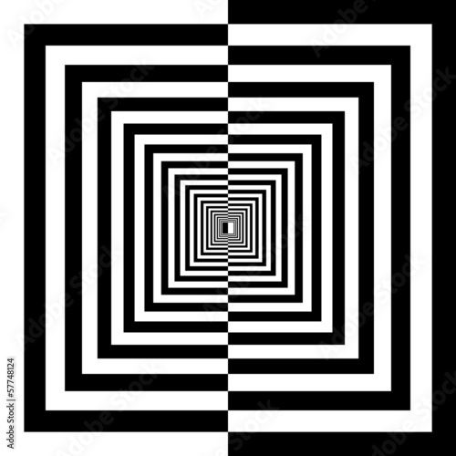 black and white squares