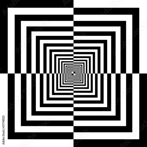 black and white squares