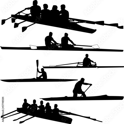 rowing collection - vector