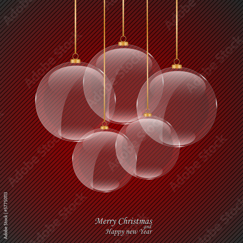 Background with Christmas balls