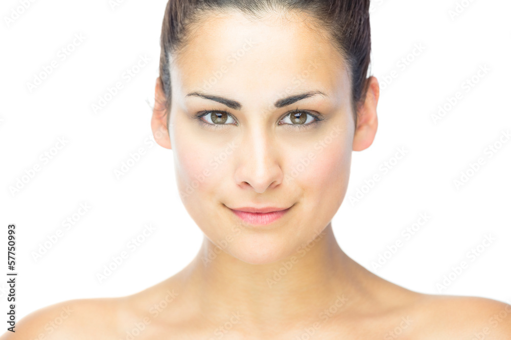 Portrait of gorgeous woman smiling at camera