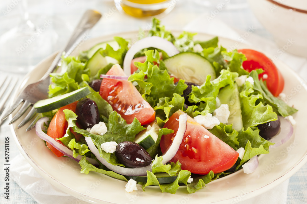 Homemade Organic Greek Salad