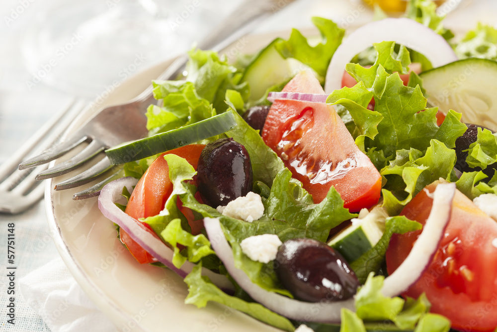 Homemade Organic Greek Salad