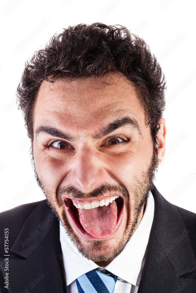 Obraz premium crazy businessman