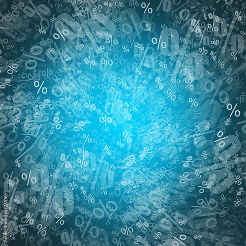 Background image with a texture made of percent symbols
