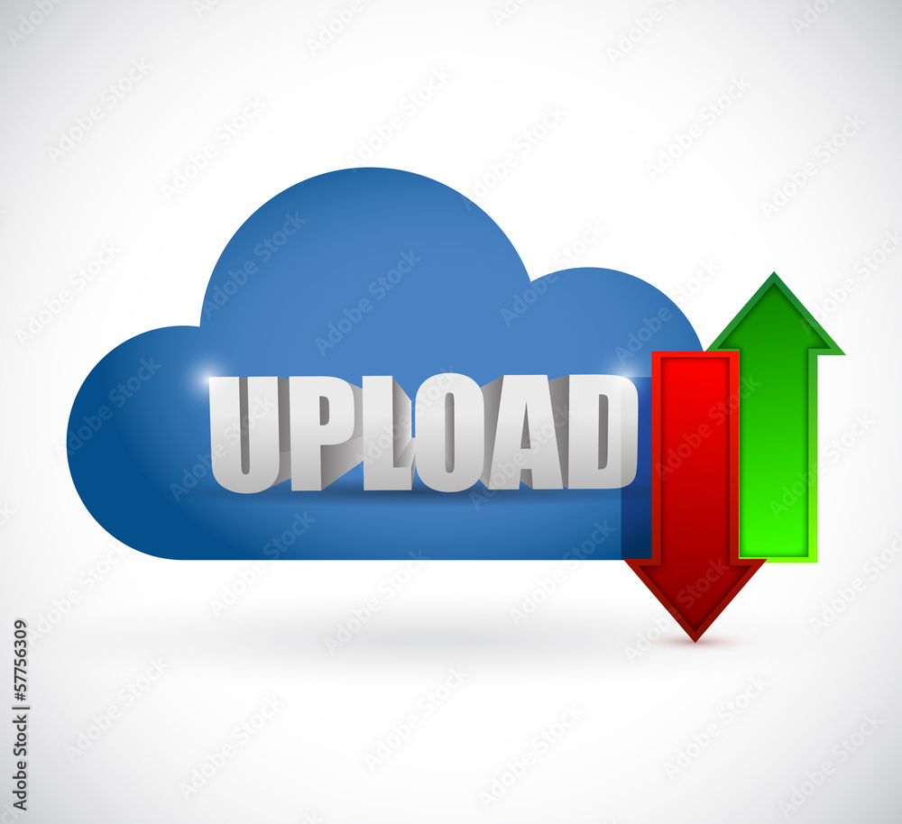upload arrow and cloud illustration design upload arrow and cloud illustration design