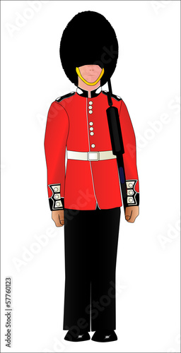 British Soldier On Guard Duty