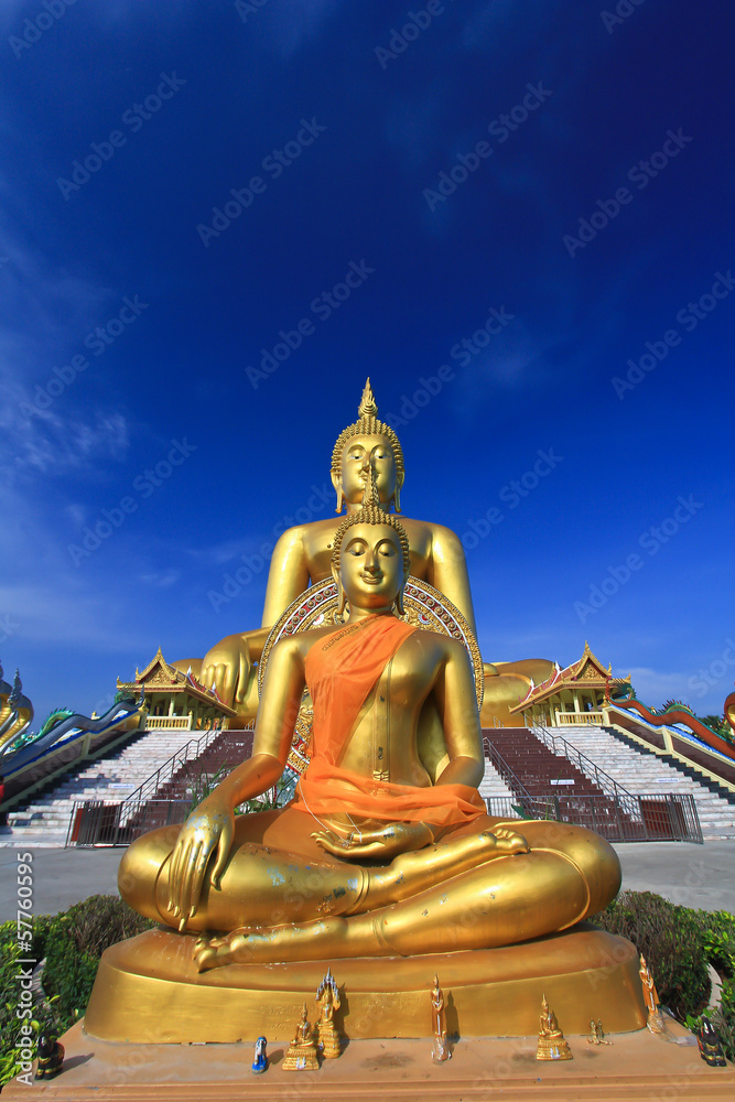 Big buddha statue at Wat muang in Thailand Big buddha statue at Wat muang in Thailand