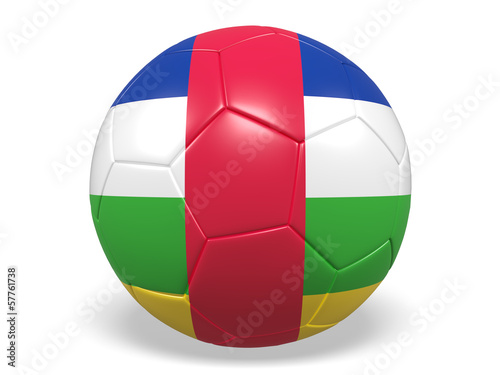 Central African Republic Football or Soccer Ball