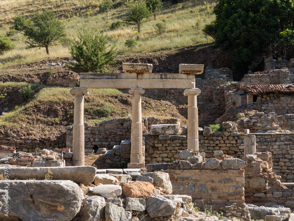 Ancient ruins of old Greek city of Ephesus