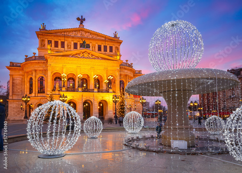 Canvastavla Alte Oper in Frankfurt