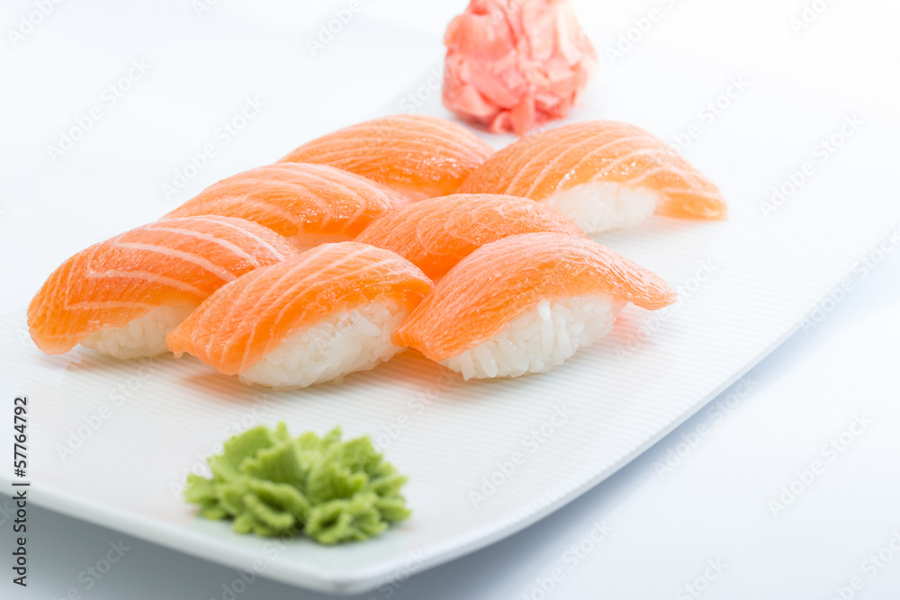 salmon nigiri salmon nigiri