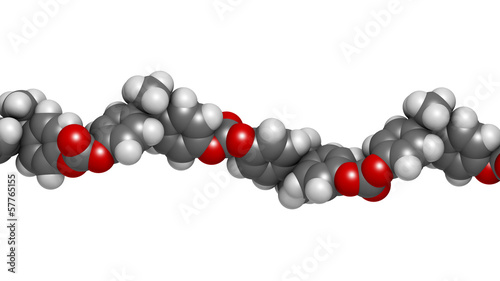 Canvas Print Polycarbonate (PC) plastic, chemical structure - linear fragment