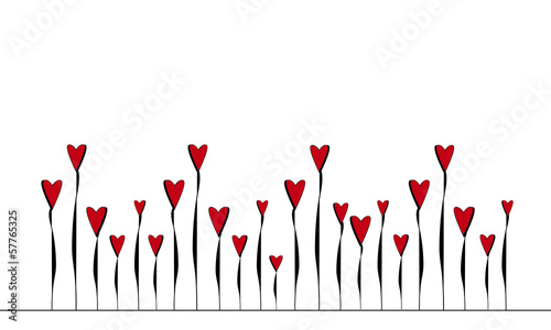 Corazones rojos