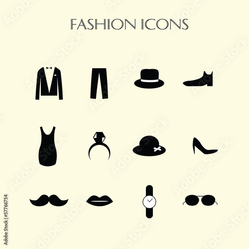 fashion icons set