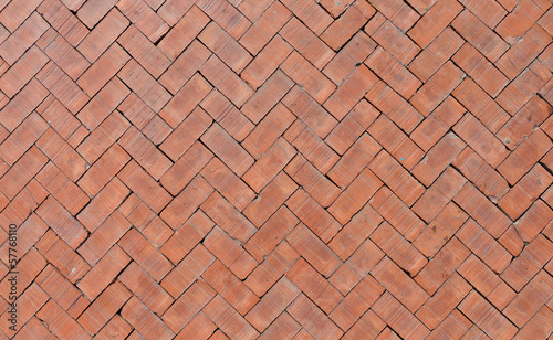 Orange bricks pattern texture floor