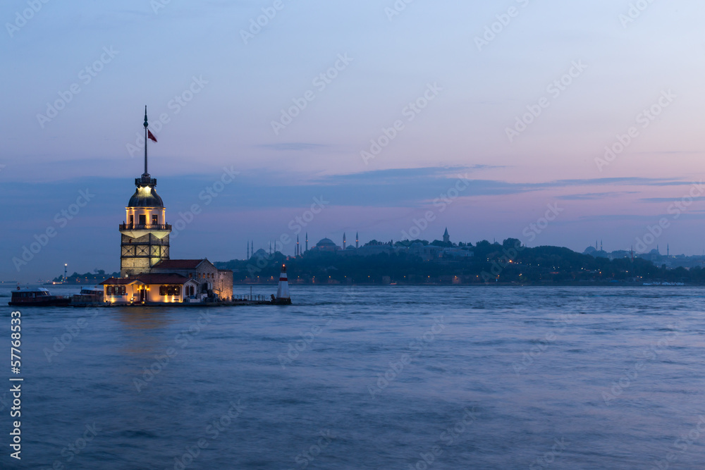 Maiden Towers at Istanbul , Turkey