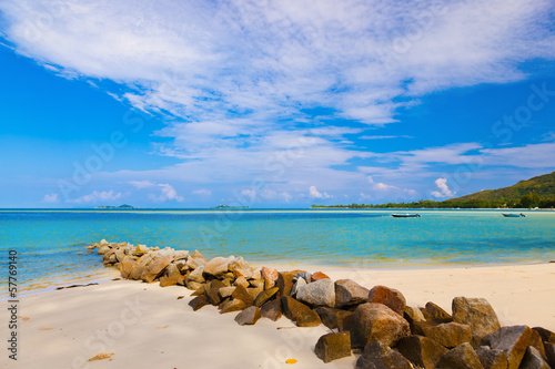 Tropical beach at Seychelles