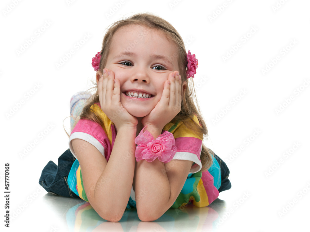 Cheerful little girl Cheerful little girl