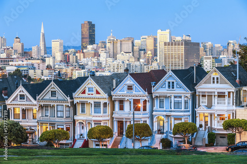 Canvas Print The Painted Ladies of San Francisco