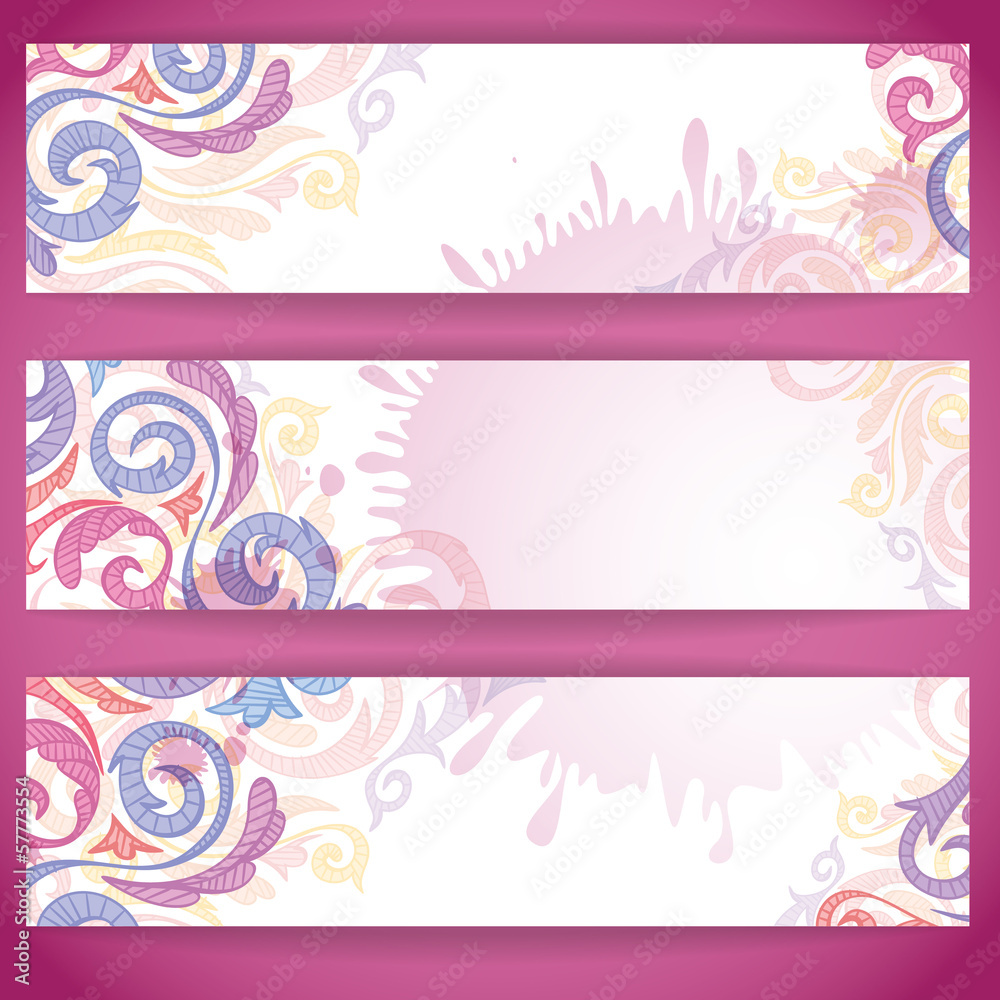 Set Of Colorful Banners.