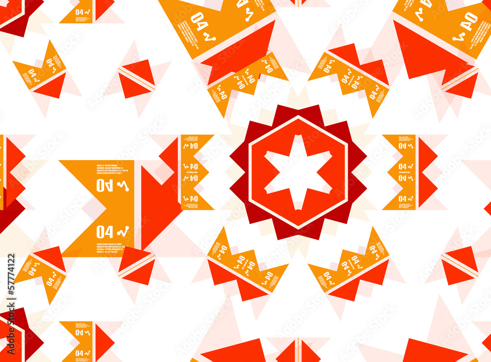 Abstract futuristic shapes ornament card Abstract futuristic shapes ornament card