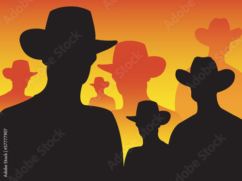 cowboy, vector illustration