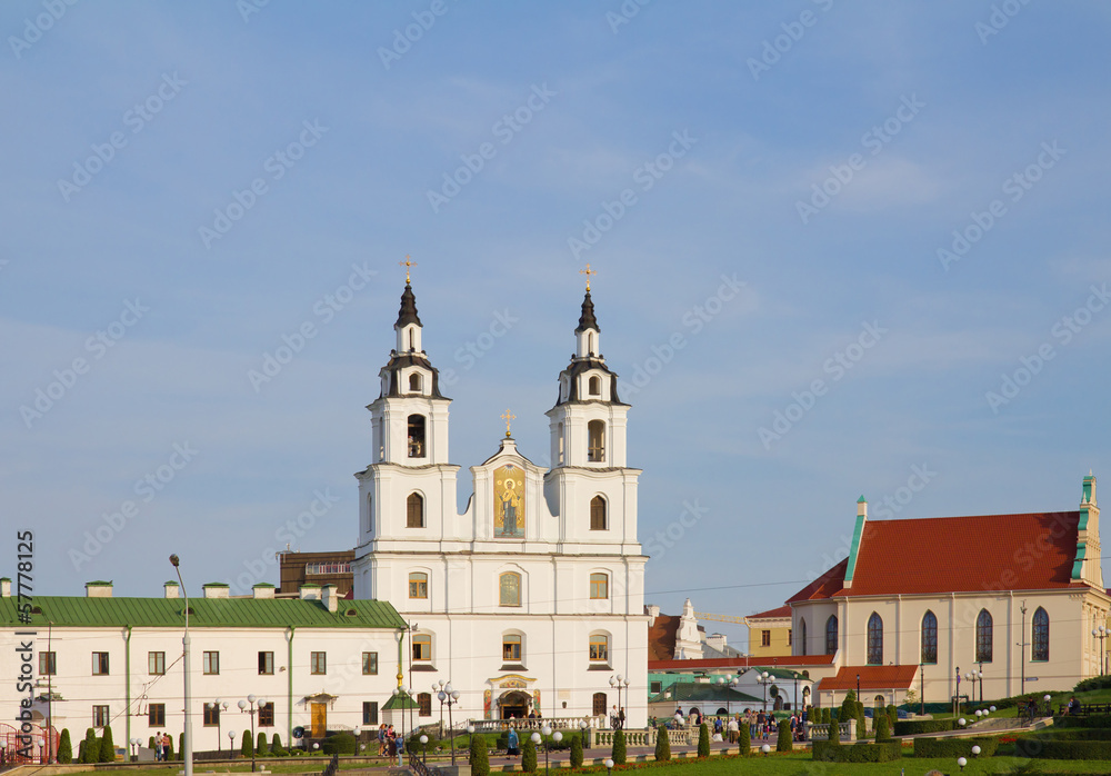 Fototapeta premium Cathedral of Holy Spirit in Minsk, Belarus