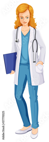 A female doctor