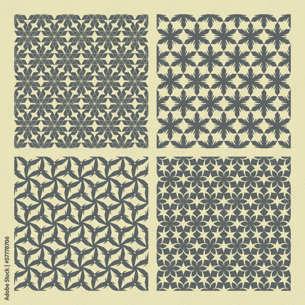 Seamless geometric pattern. - obrazy, fototapety, plakaty 