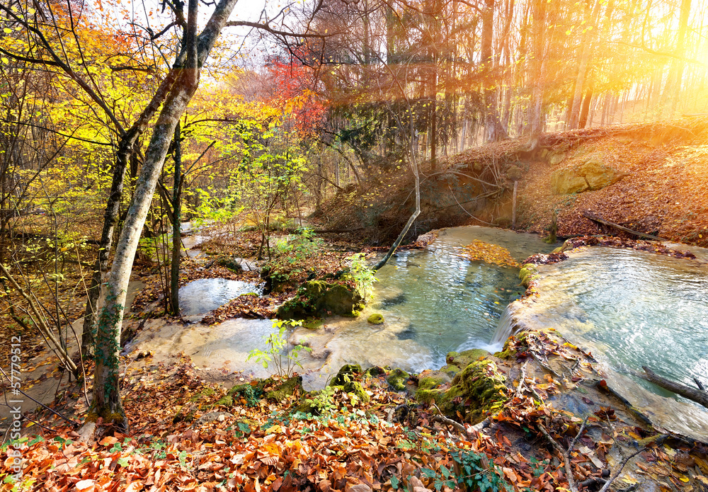 Cascade mountain river