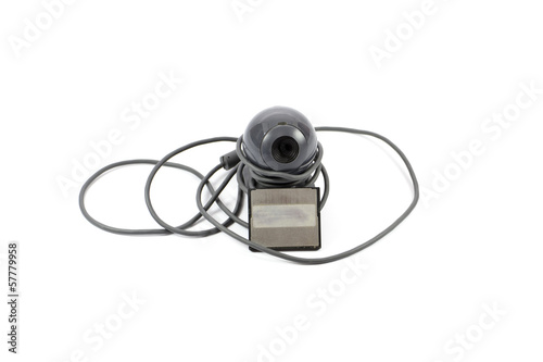 Webkamera mit Kabel und Speicherkarte