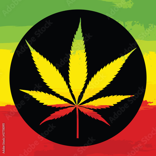 Marijuana leaf illustreation