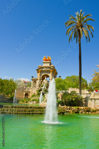 Fountain in the Parc de la Ciutadella, Barcelona, Spain