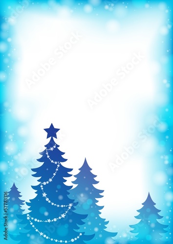 Christmas tree silhouette theme 4
