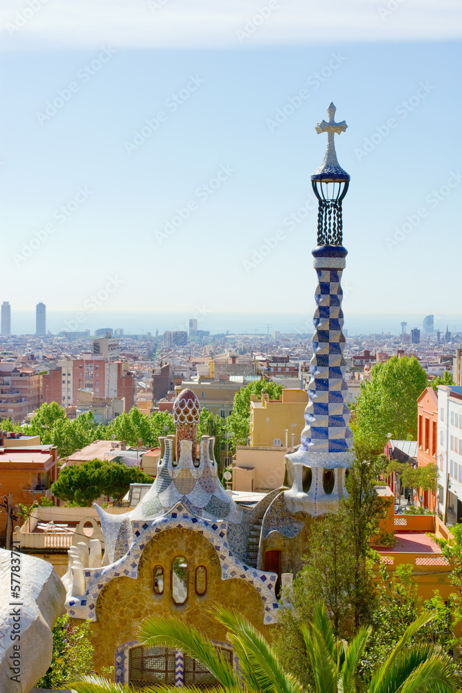 Fototapeta premium Park Guell, Barcellona, Spain