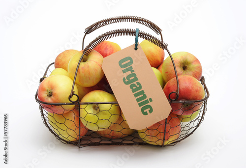 Äpfel Label Organic photo