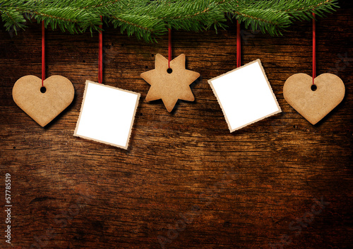 Lebkuchenanhänger und Fotos