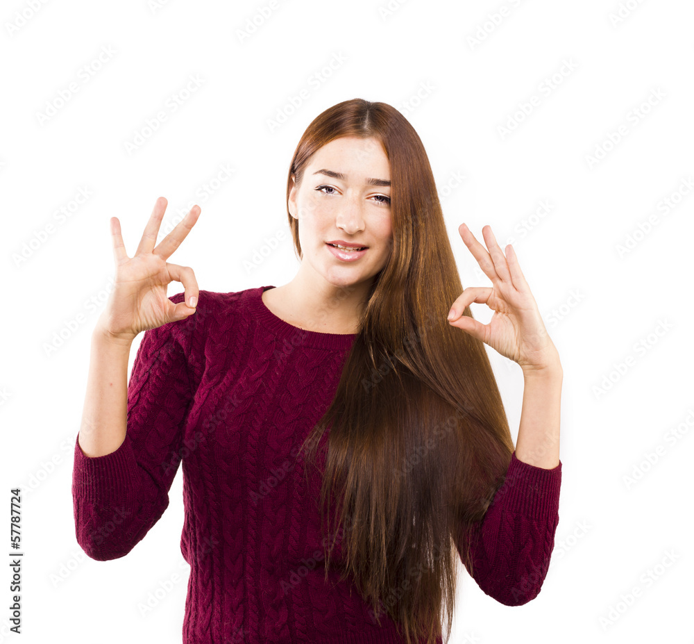 Student looking at the camera