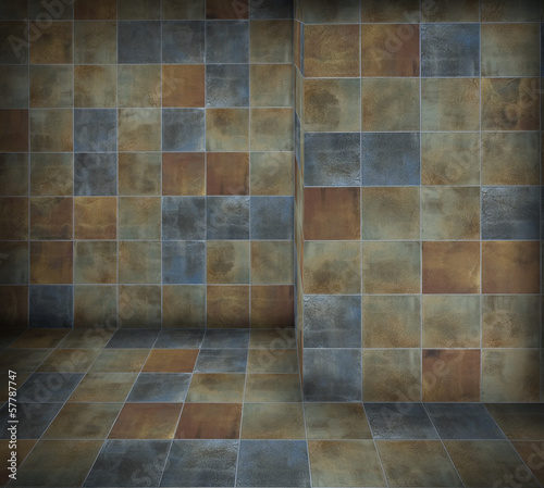 Tiled room