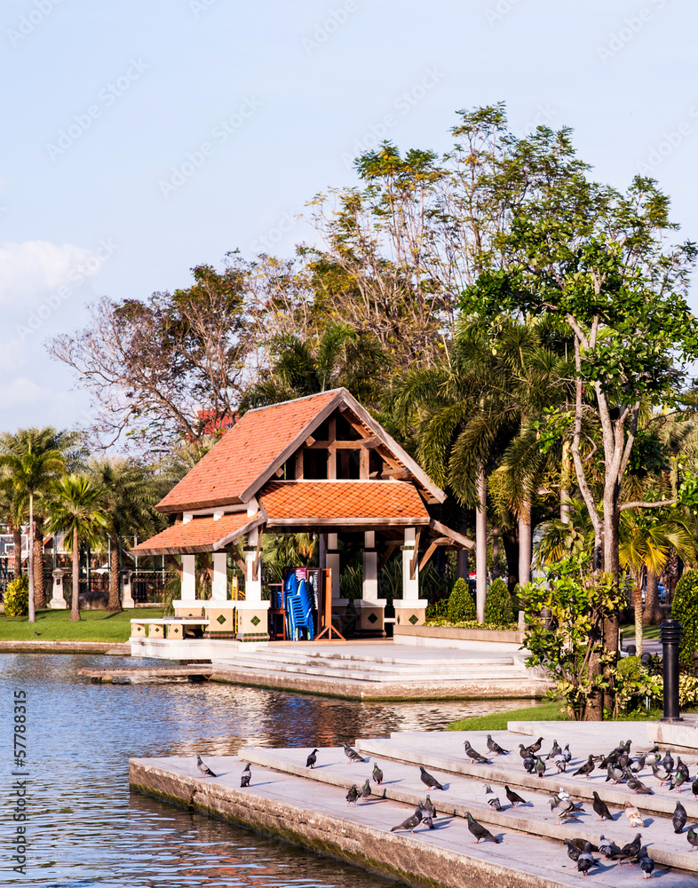 Obraz premium Pavilion in garden