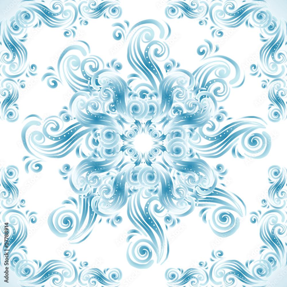 Vintage background with swirls ornaments