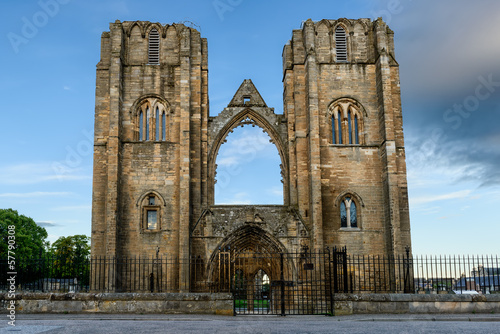 west front of Elgin Cathedrals ruins, Scotland