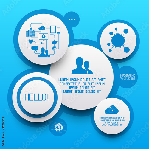 Clean Circle Infographic Elements