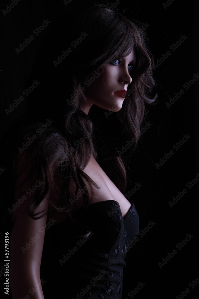 Naklejka premium Schaufensterpuppe mit Corsage und Dessous