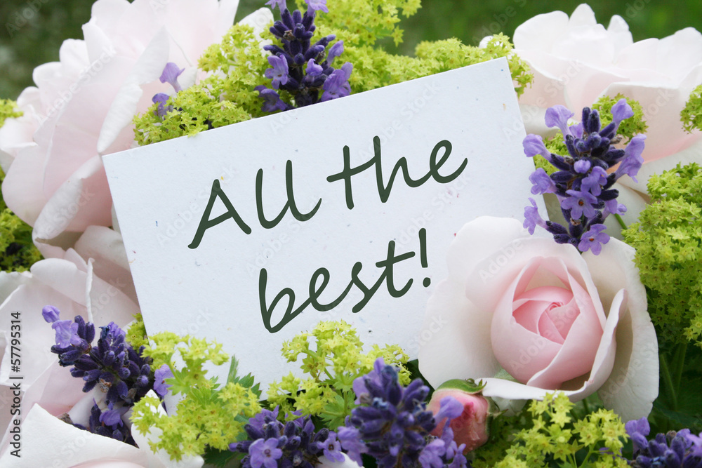 Naklejka premium all the best