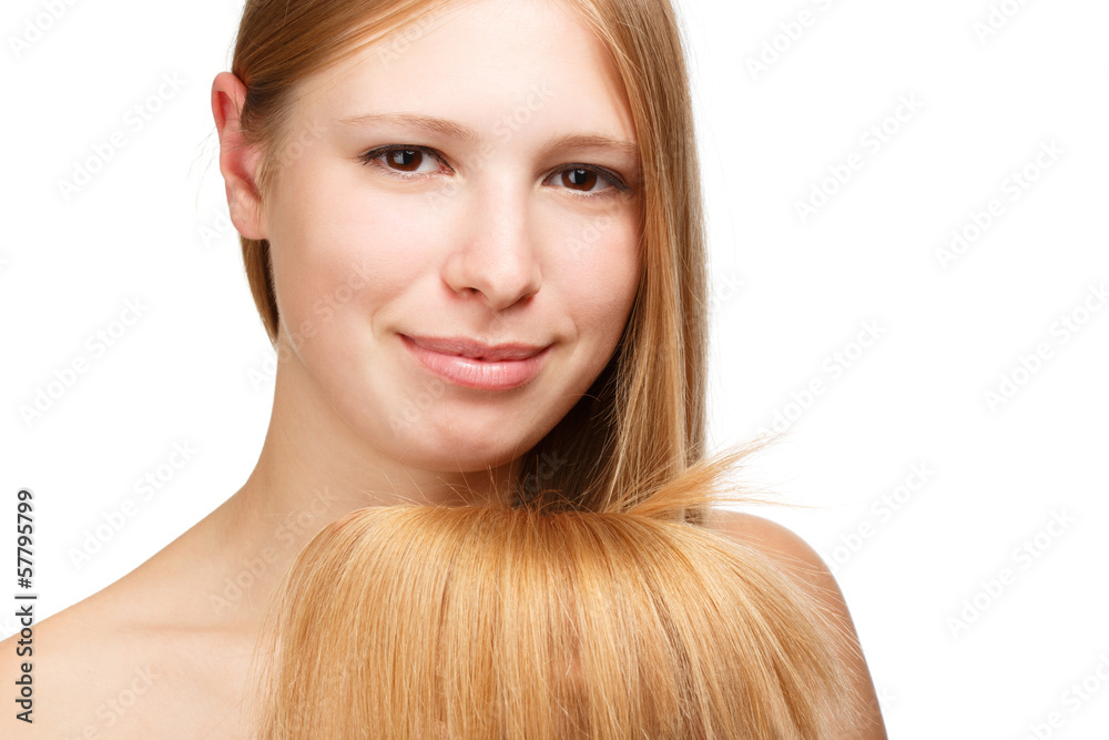 Naklejka premium Beautiful hair