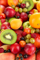 Crédence de cuisine Fruits Assortiment juteux de fruits frais variés  © Africa Studio