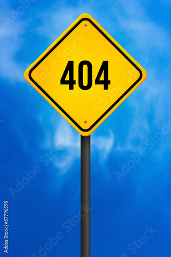 404 Road Sign